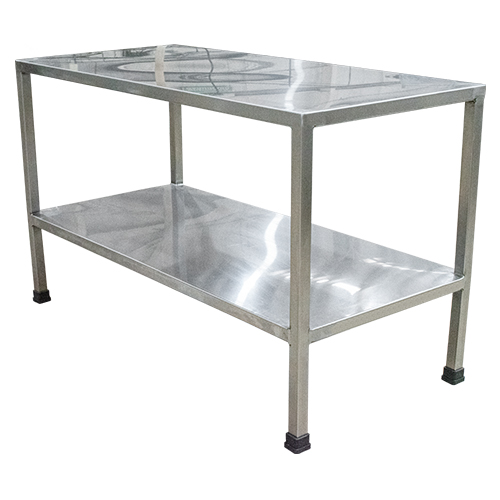 MESA DE TRABAJO A. INOX. 1.50 x 0.90 x 0.70 M